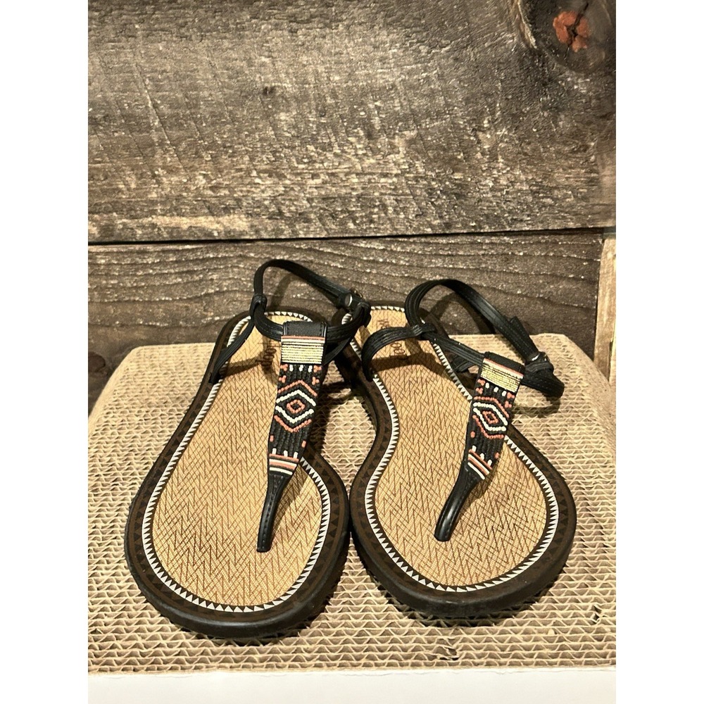 West Loop Grendene Southwest Desert Style Womens Sandals Sling Back Sz 10